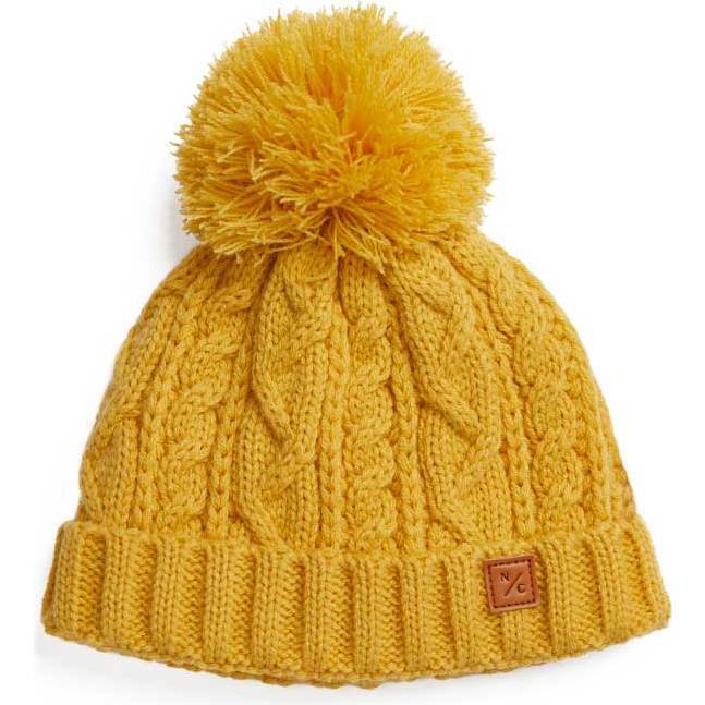 Classic Cable Knit Hat, Honey - Hats - 1