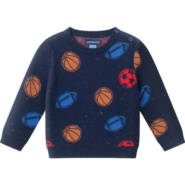 Infant Baby Sweater Set, Navy Sports - Mixed Apparel Set - 6