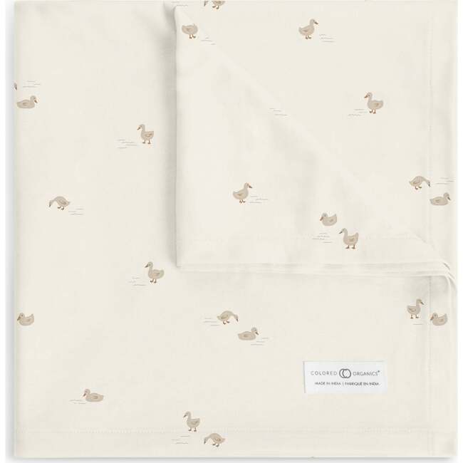Swaddle Blanket, Duck / Oat + Chai