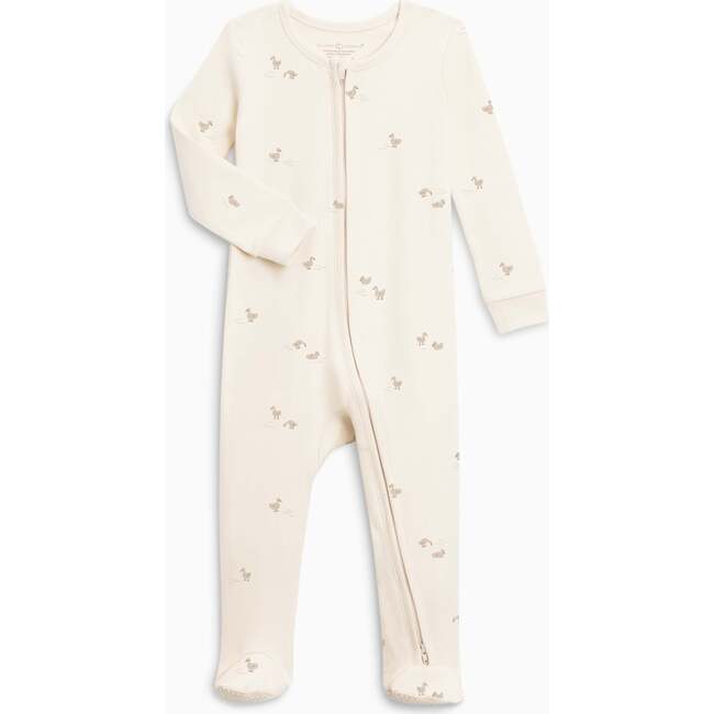 Peyton Zipper Sleeper, Duck / Oat + Chai