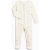 Peyton Zipper Sleeper, Bee / Pewter - Footie Pajamas - 1 - thumbnail