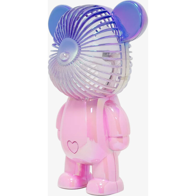 Large Rechargeable Bear Fan-Jelly Pink