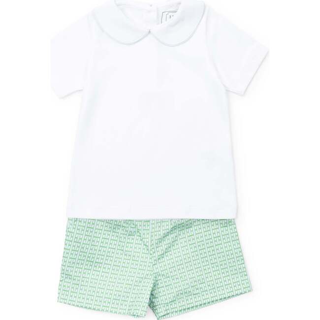 Field Boys' Woven Short Set, Garden Trellis