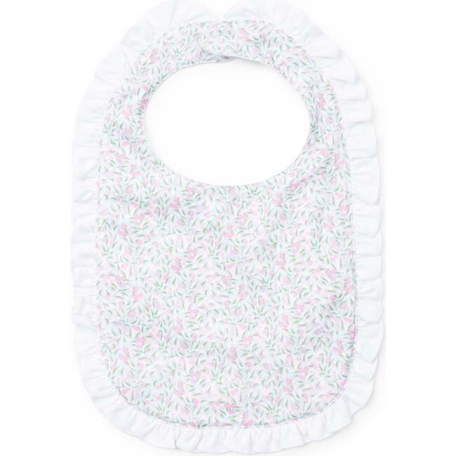 Ruffled Girls' Bib, Garden Soiree
