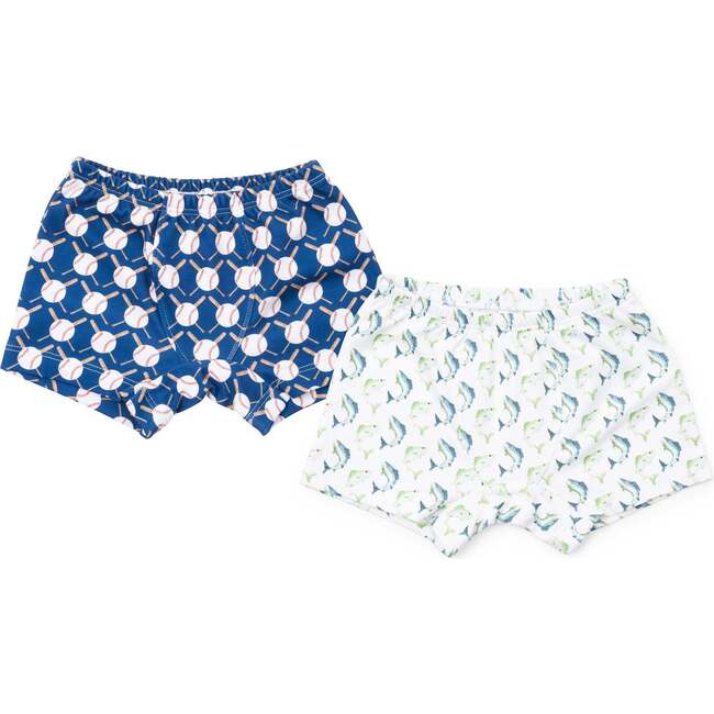 James Boys' Underwear Set, Jumping Trout/Up at Bat Baseball