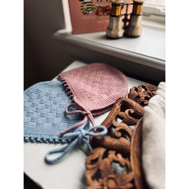 The Aspen Cashmere Baby Bonnet, Rose