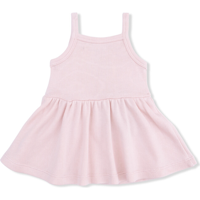 Tank with Peplum, Solid Veiled Pink