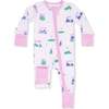 Convertible Romper, Vintage Golf Carts Pink - Rompers - 1 - thumbnail
