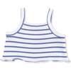 Tank Top & High Waisted Short, Navy Stripe - Mixed Apparel Set - 2