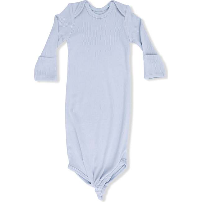 Knotted Gown, Solid Niagara Mist Rib