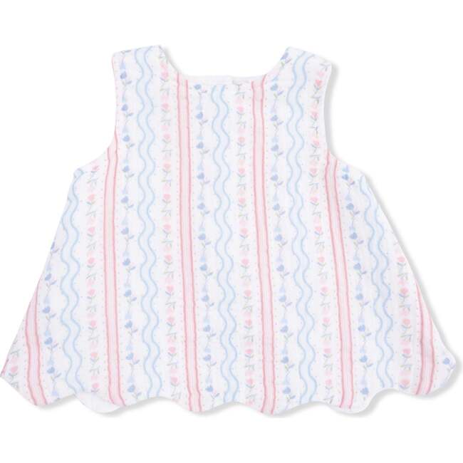 Scallop Back Top with Bloomer, Tulip Stripe - Mixed Apparel Set - 3