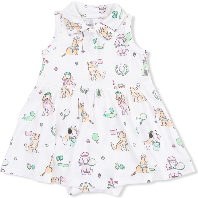 Polo Tennis Dress, Country Club Dogs Pink