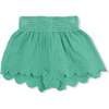 Scallop Short, Solid Muslin Ming Green - Shorts - 2