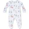 2 Way Zipper Footie, Golfing Teddy Bears - Footie Pajamas - 2