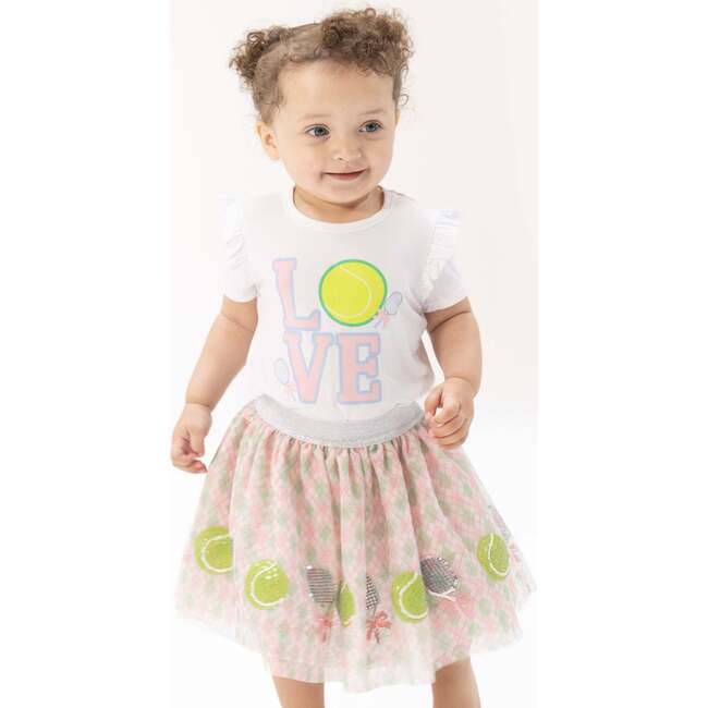 Tutu Skirt with Bike Shorts, Pretty Tennis