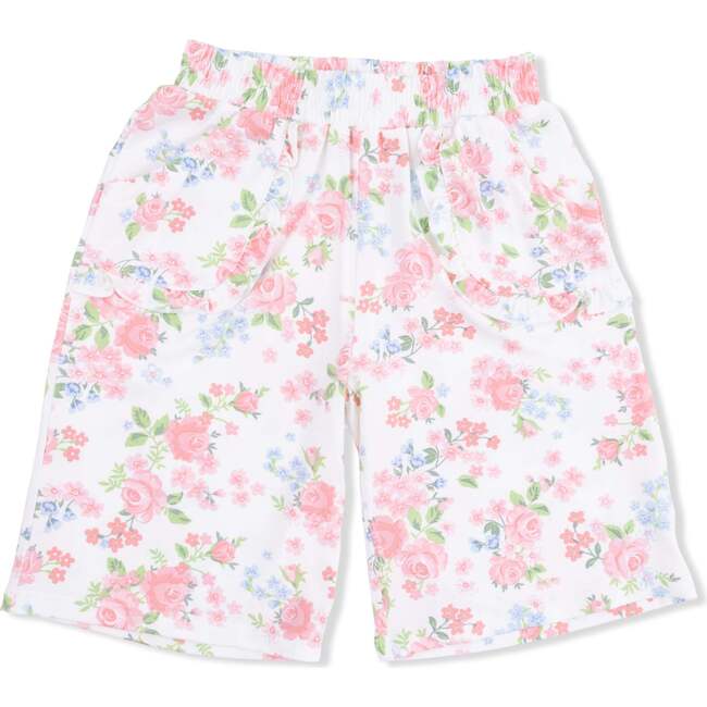 Short Sleeve Shirt with Wide Leg Pant, Cute Little Roses - Mixed Apparel Set - 3