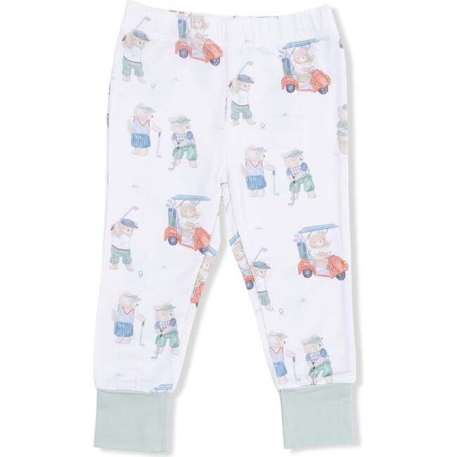 Short Sleeve Loungewear Set, Golfing Teddy Bears - Mixed Apparel Set - 3