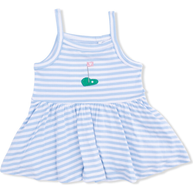 Peplum Tank with Wide Leg Pant, Striped Golf - Mixed Apparel Set - 3