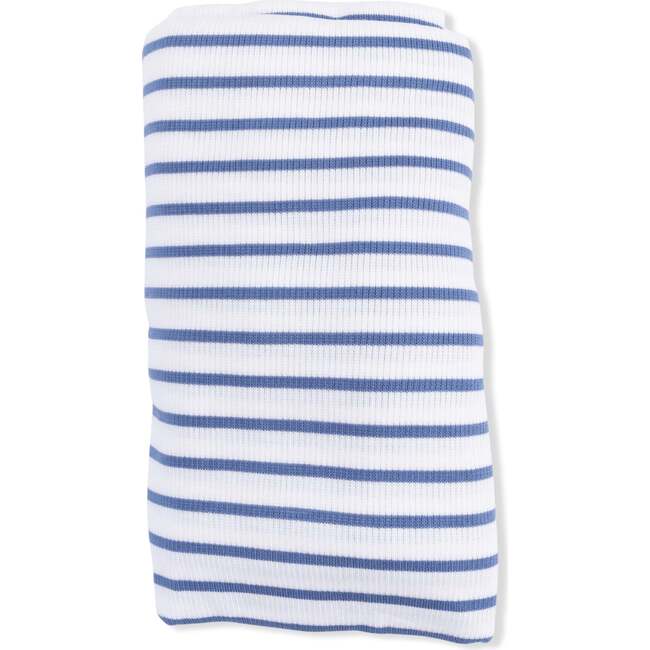 Swaddle Blanket, Navy Stripe