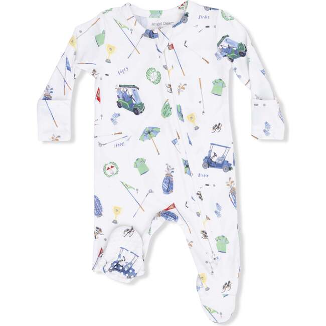 2 Way Zipper Footie, Golf Things