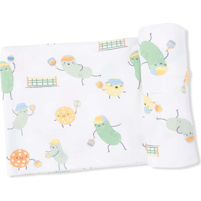 Swaddle Blanket, Pickles Playing Pickleball