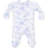 2 Way Zipper Footie, Golf Toile - Footie Pajamas - 2 - thumbnail