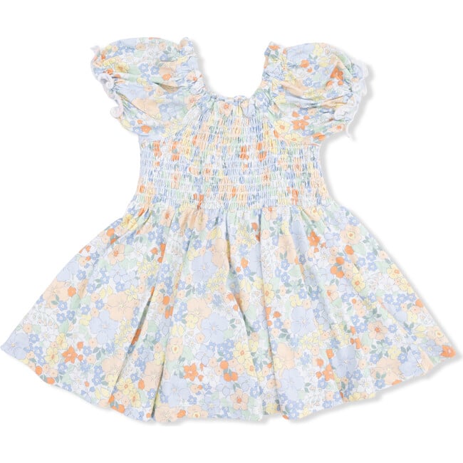 Smocked Twirly Dress and Bloomer, Georgia Floral - Dresses - 3