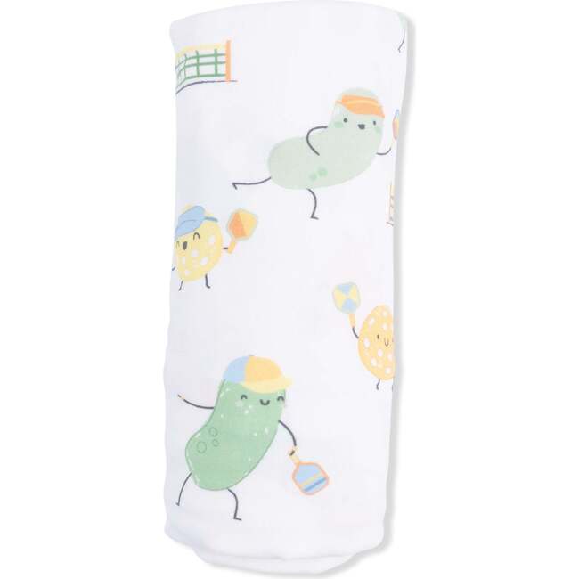 Swaddle Blanket, Pickles Playing Pickleball