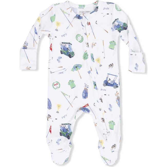 2 Way Zipper Footie, Golf Things