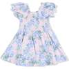 Smocked Twirly Dress and Bloomer, Hydrangeas - Dresses - 3