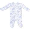 2 Way Zipper Footie, Golf Toile - Footie Pajamas - 3 - thumbnail