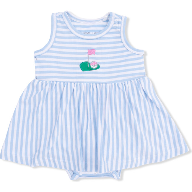 Tank Bodysuit Dress, Striped Golf