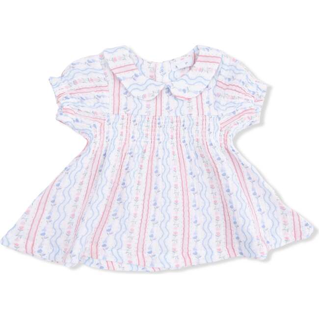 Smocked Dress Set, Tulip Stripe