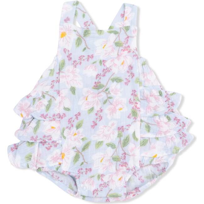 Ruffle Sunsuit, Magnolias