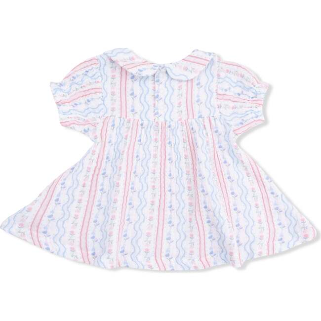 Smocked Dress Set, Tulip Stripe - Dresses - 3