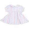 Smocked Dress Set, Tulip Stripe - Dresses - 3