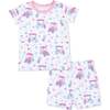 Loungewear Short Set, Golf Carts and Flowers - Mixed Apparel Set - 1 - thumbnail