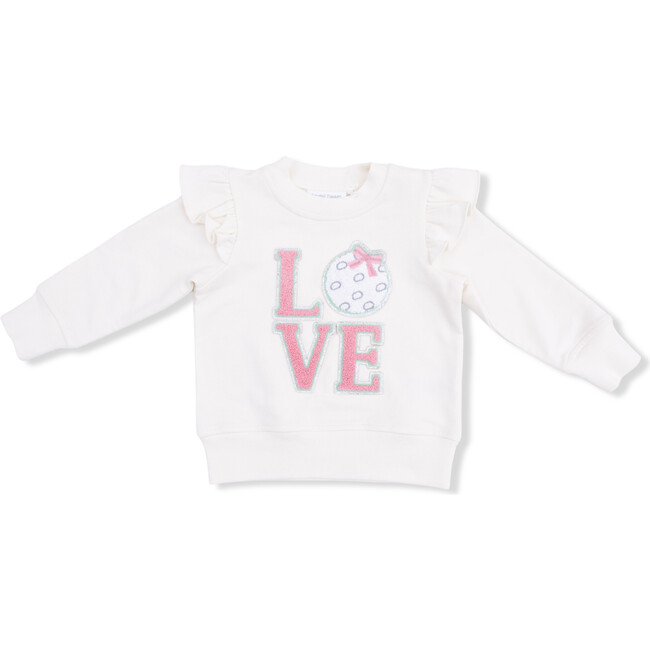 Ruffle Sweatshirt, Golf French Terry