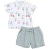 Polo with Casual Short, Golfing Teddy Bears - Mixed Apparel Set - 1 - thumbnail