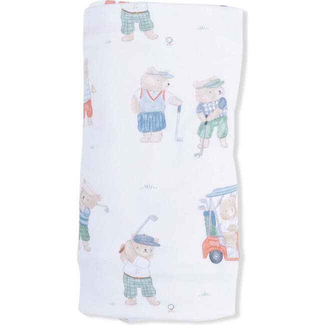 Swaddle Blanket, Golfing Teddy Bears