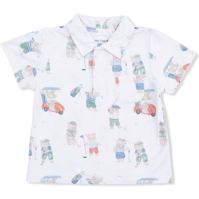 Polo with Casual Short, Golfing Teddy Bears
