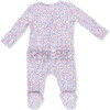 2 Way Ruffle Back Zipper Footie, Elizabeth's Garden - Footie Pajamas - 2