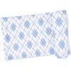 Swaddle Blanket, Blue Argyle - Swaddles - 1 - thumbnail
