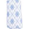 Swaddle Blanket, Blue Argyle - Swaddles - 2