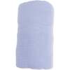 Swaddle Blanket, Solid Muslin Blue Blizzard - Swaddles - 2