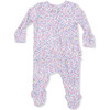 2 Way Ruffle Back Zipper Footie, Elizabeth's Garden - Footie Pajamas - 3