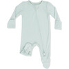 2 Way Zipper Footie, Solid Cameo Green - Footie Pajamas - 1 - thumbnail