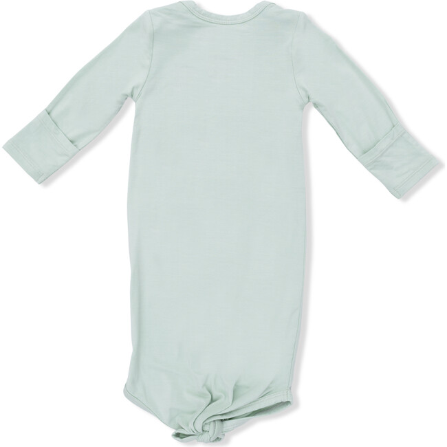 Knotted Gown and Hat, Solid Cameo Green