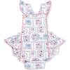 Ric Rac Ruffle Sunsuit, Julep's Floral Patchwork - Rompers - 1 - thumbnail