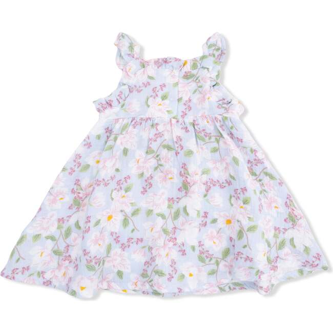 Paperbag Ruffle Sundress with Bloomer, Magnolias